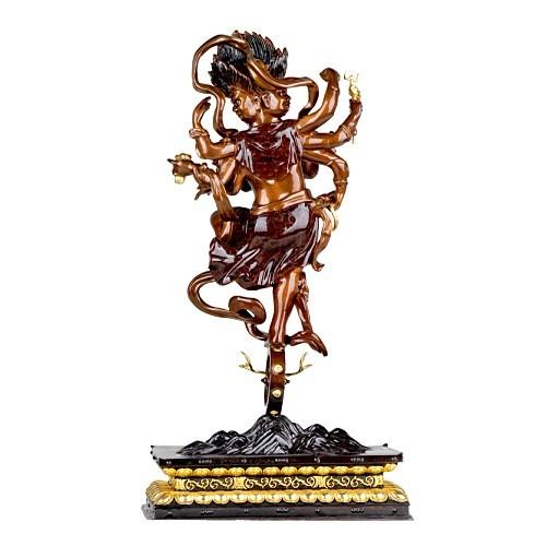 铜贴金大威德明王立像-宗教工艺品 [价格 品牌