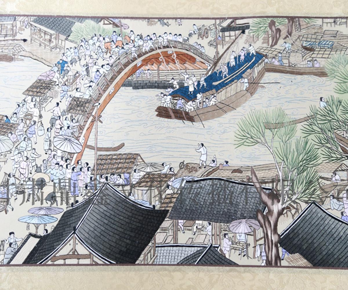 《清明上河图》,中国十大传世名画之一.为北宋风俗画,宽24.