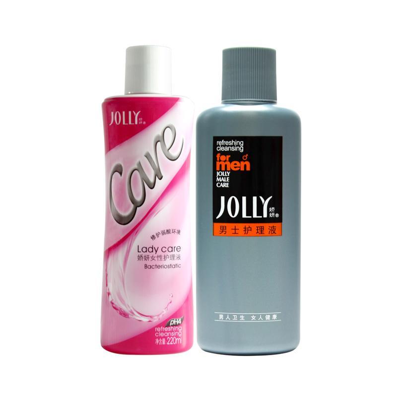 娇妍JOLLY 护理液情侣套装 女士220ml+男士220ml 私处洗液 祛味除垢 杀菌止痒 防交叉感染，善融商务个人商城仅售44.00元，价格实惠，品质保证-身体护理套装