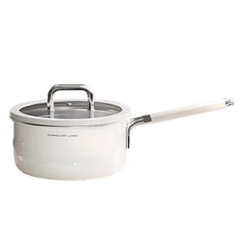 中科德马克 不锈钢陶瓷小奶锅宝宝辅食锅婴儿煎煮一体汤锅煮面热奶