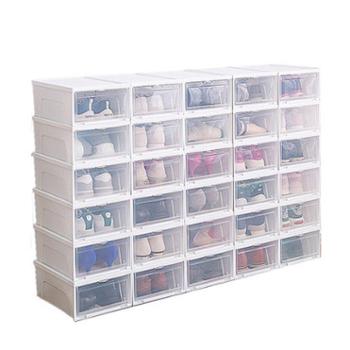 日本爱丽思IRIS透明鞋盒抽屉式 中号6个装