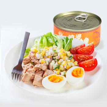 大有食品 油浸金枪鱼罐头 即食鱼肉沙拉寿司 海鲜拌饭 185g
