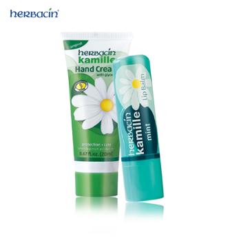 小甘菊 薄荷修护唇膏+新经典护手霜20ml软管 4.8g+20ml