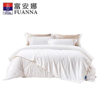 富安娜/FUANNA&nbsp;纯棉防羽印花蚕丝羊毛被子母被&nbsp;冬被