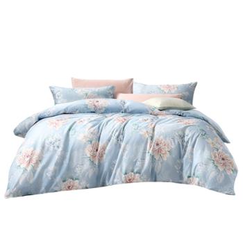 富安娜/FUANNA&nbsp;全棉小清新田园风印花四件套&nbsp;国风纯棉套件