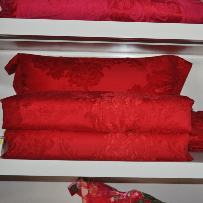 安琪尔家纺 床上用品 高档时尚提花四件套 婚庆件套 婚庆礼品 婚庆