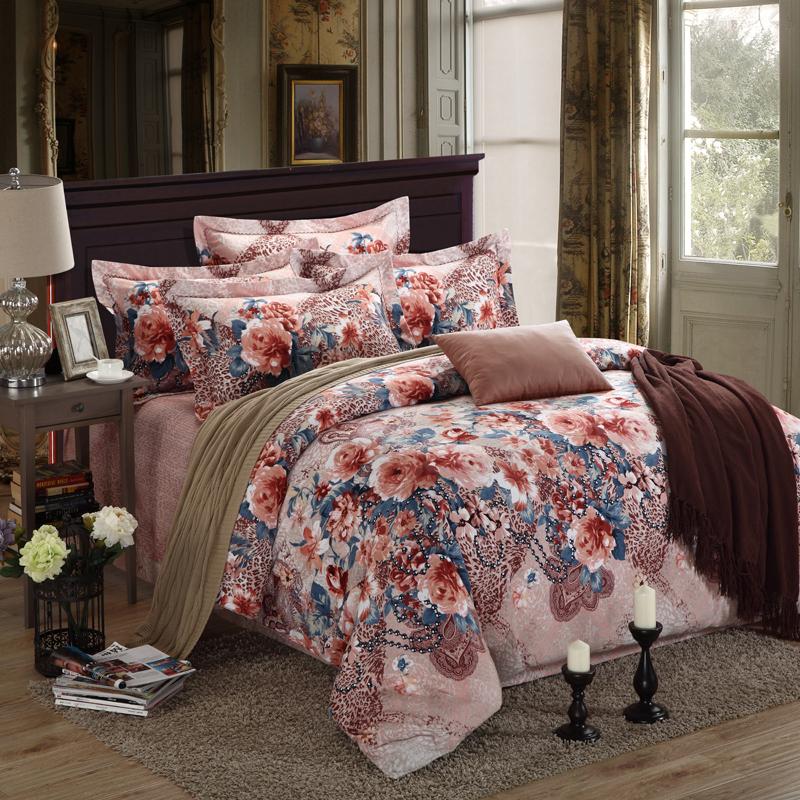 安琪尔家纺 床上用品 新款 纯棉加厚磨毛印花四件套,善融商务个人商城