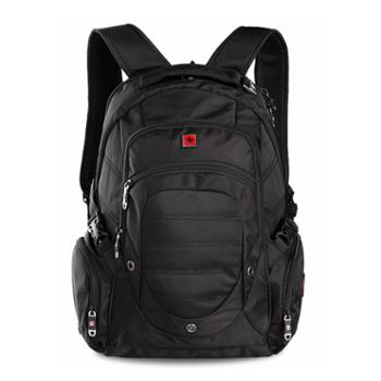 swisswin 瑞士十字 新品大容量双肩包电脑背包 黑色 a40-191-02a