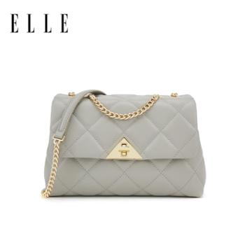 ELLE 菱格包腋下包小方包 百搭单肩包大容量通勤斜挎包 22592