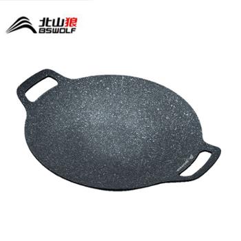 北山狼韩式露营烤肉盘铁板烧烤肉锅家用麦饭石煎盘烧烤盘&nbsp;BSW-SK075