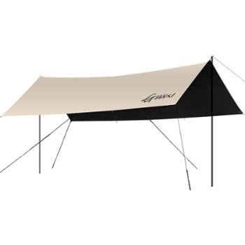 GIANXI户外露营遮阳便携黑胶防晒防涂银六角天幕TBP525-02-B