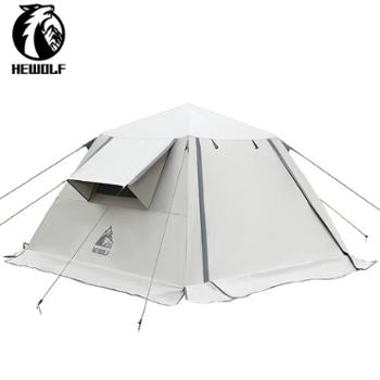 公狼帐篷户外折叠便携式天幕双层加厚公园露营野营速开&nbsp;Z2022
