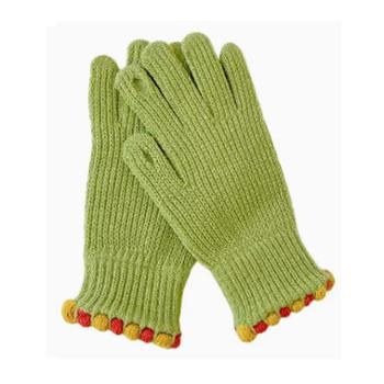 瑶琳韩版漏指针织手套&nbsp;冬季保暖纯色触屏防风骑车分指手套