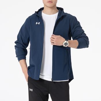 安德玛Under Armour 男装运动休闲防风连帽梭织夹克外套21600411