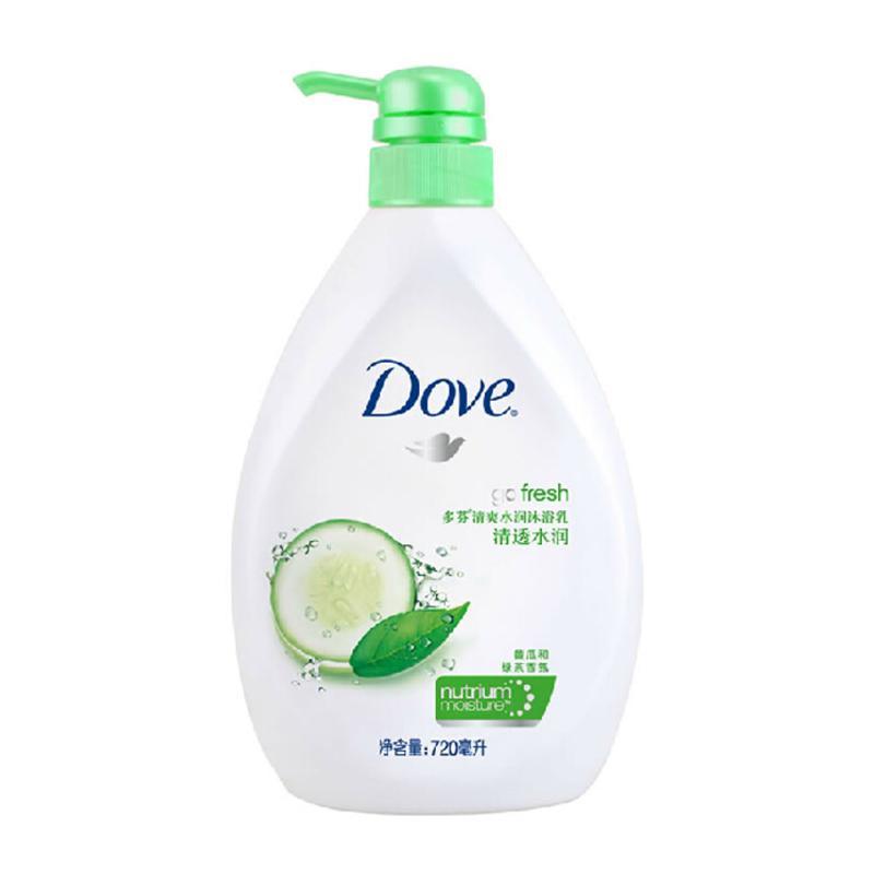 多芬清爽水润沐浴乳(清透水润)720ml【2410408】