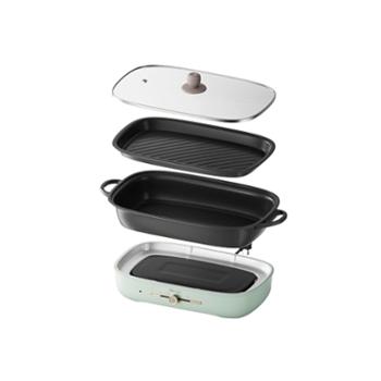 小熊/Bear&nbsp;电火锅5L家用分体多功能电煮电烤锅涮煮炖煎专用锅&nbsp;DHG-D50T1