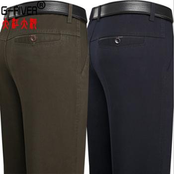 大江大河/G-RIVER&nbsp;全棉宽松休闲裤男厚款&nbsp;大裆大裤脚爸爸装