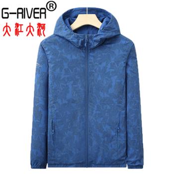 大江大河/G-RIVER男女款两面穿迷彩冲锋衣