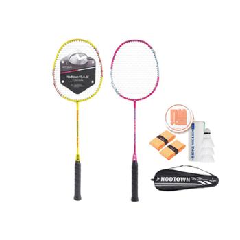 何大屋（Hodtown）初学者成人训练比赛耐打碳素羽毛球拍对拍&nbsp;HDW130901