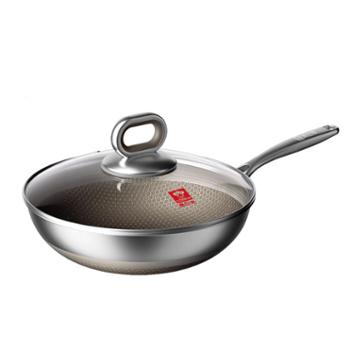 康巴赫&nbsp;不粘锅0氟有钛蜂窝炒锅&nbsp;电磁炉燃气灶通用&nbsp;32cm