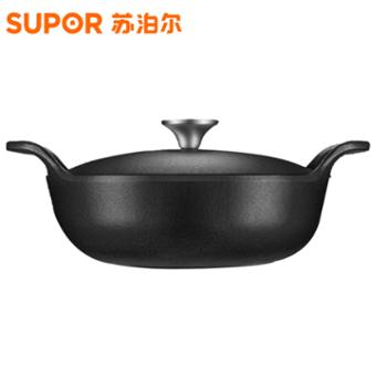 苏泊尔（SUPOR）珐琅锅家用铸铁锅炖锅煲汤锅煲仔饭砂锅不粘元宝锅磁炉通用