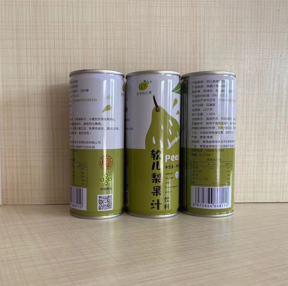 龙羊 软儿梨果汁 240ml*12罐