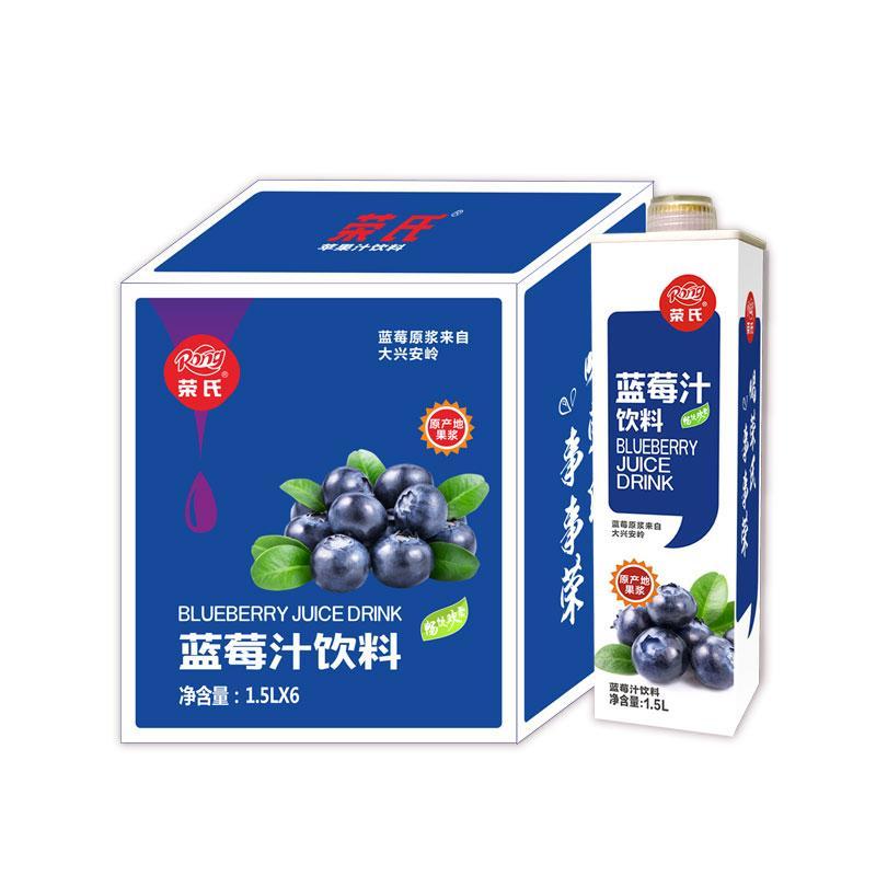 荣氏 蓝莓汁大瓶家庭装 1.5l*6瓶(箱)