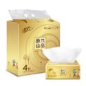 清风金装3层100抽4连包抽取式面巾纸 AR42HFG