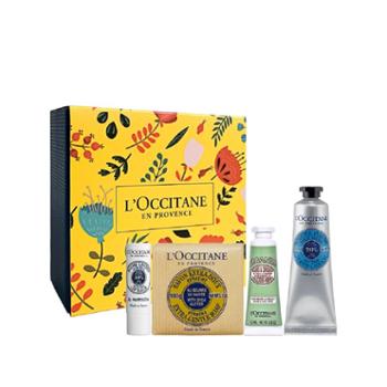 欧舒丹/L'occitane 手唇皂滋润四件套 （10ml+30ml+2g+100g）