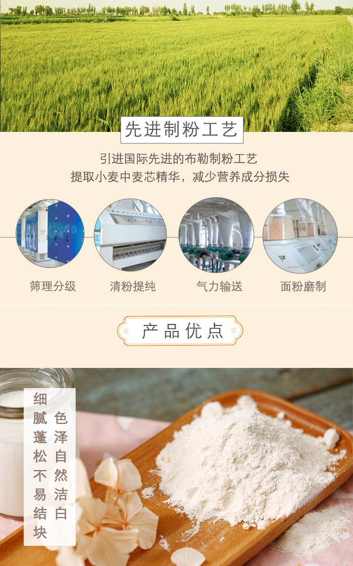 大地厨房 河套硬质红小麦雪花面粉 2.5kg,善融商务个人商城仅售52.