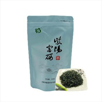 润福园 安康紫阳绿茶紫阳毛尖翠峰一级100g袋装