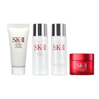 SK-II&nbsp;旅行护肤四件套装（神仙水+清莹露+洁面+面霜）