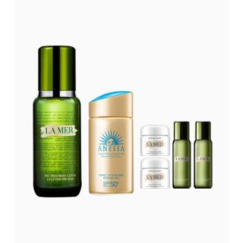 海蓝之谜 精萃水150ml+安热沙小金瓶防嗮60ml赠精萃水30ml*2+面霜7ml*2