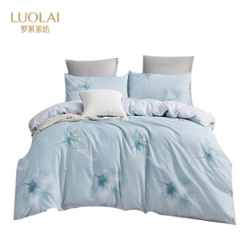 罗莱家纺&nbsp;高档全棉四件套2*2.3米纯棉床品套件&nbsp;浮生墨香