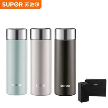 苏泊尔轻音保温杯316L不锈钢泡茶杯茶水分离办公商务水杯 380ml/430ml
