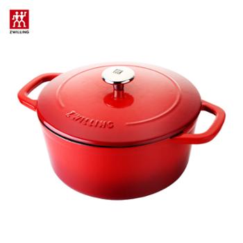 双立人&nbsp;24cm珐琅铸铁锅40202-020