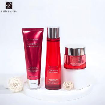 雅诗兰黛 红石榴三件套礼盒 洁面乳125ml+红石榴水200ml+晚霜50ml