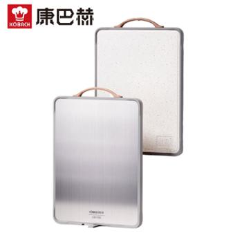 康巴赫 不锈钢双面切菜板 不易发霉抗菌加厚案板 砧板生熟分切菜板