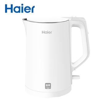 海尔/Haier&nbsp;电热水壶烧水壶1.7升家用&nbsp;双层防烫&nbsp;304/316不锈钢无缝内胆&nbsp;自动断电&nbsp;新款&nbsp;HKT-K5M17W