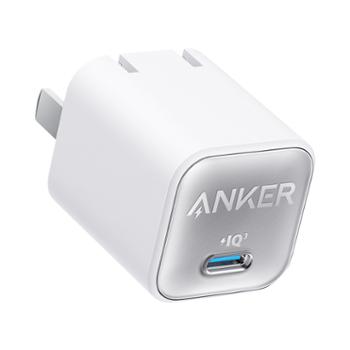 ANKER 安克充电器 PD30W氨化镓充电头安心充Pro A2147 适用苹果15-16，华为，小米，荣耀手机 折叠插脚，兼容20W